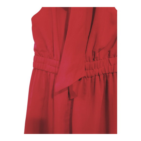 Lilly Pulitzer Marleen Cotton Silk Halter Midi Dress Poinsettia Red Nwt Size 2 - Picture 10 of 16